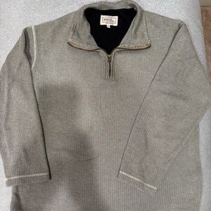 Men's Olive Quarter-Zip Pullover